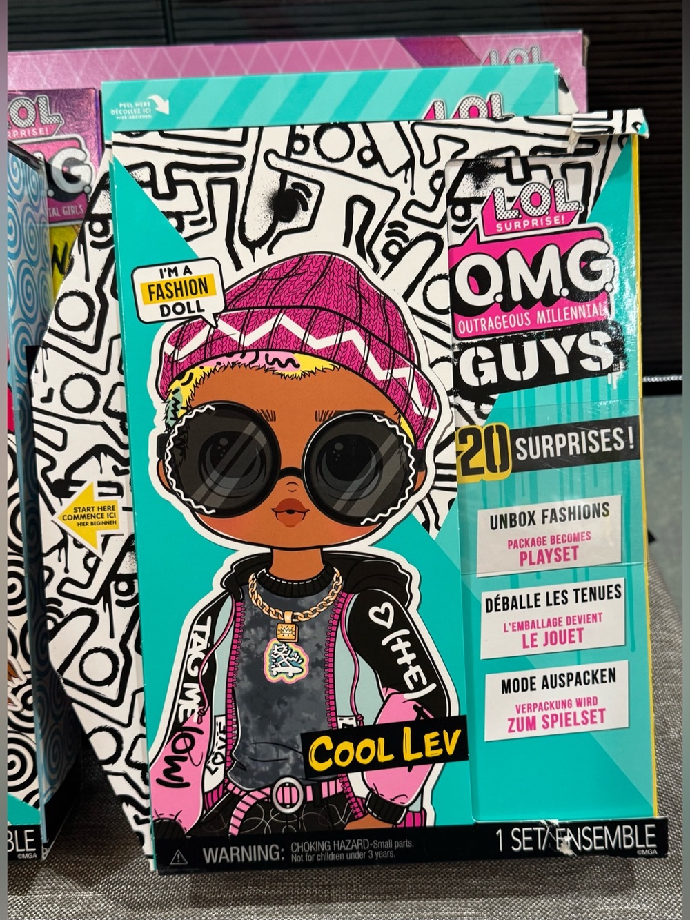 🚨ULTRA RARE 2021 LOL Surprise OMG Guys Cool Lev Boy Skater Doll Box Set NIB VHTF
